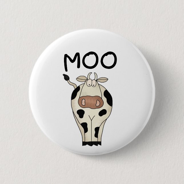 Moo Cow Tshirts and Gifts 2 Inch Round Button (Front)