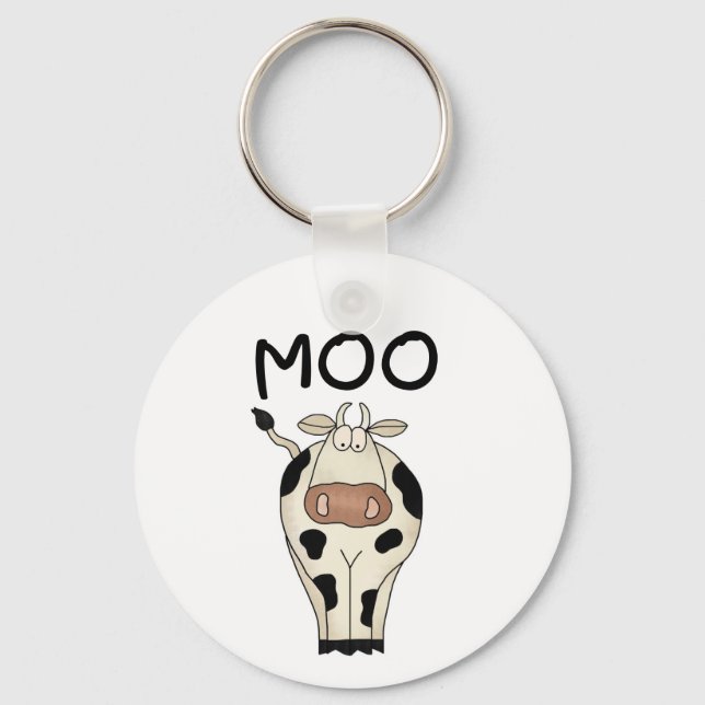 Moo Cow Tshirts and Gifts Keychain (Front)