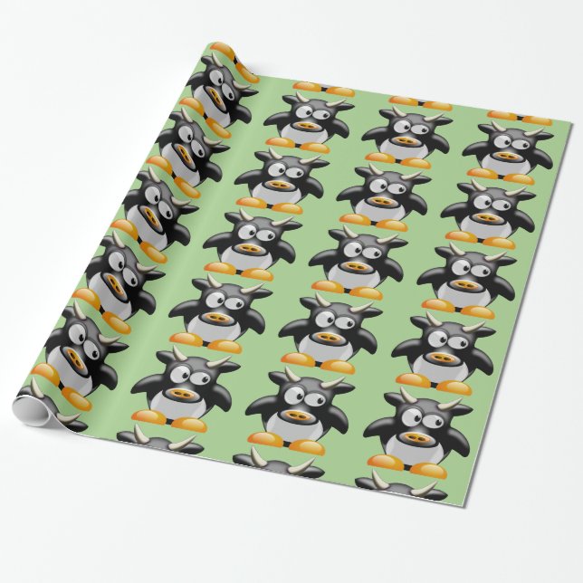 moo cow wrapping paper (Unrolled)