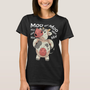 Moo Cute Farm Animal Lover Funny Farmer Cow T-Shirt