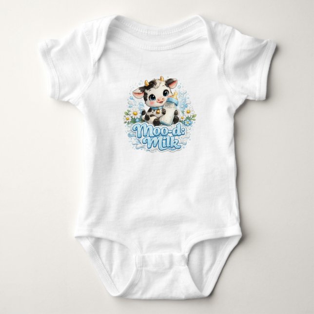 Moo-d Milk  Baby Bodysuit (Front)