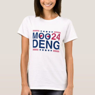 Moo Deng 2024 Election Funny Vote Cute Baby Hippo T-Shirt