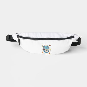 Moo Deng Astronaut Hippo Cute Space Adventure Kids Fanny Pack