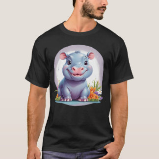 moo deng baby funny T-Shirt