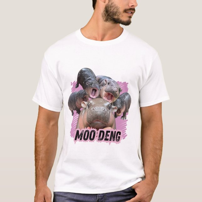 Moo Deng Bootleg Rap Shirt | Moo Deng Shirt (Front)