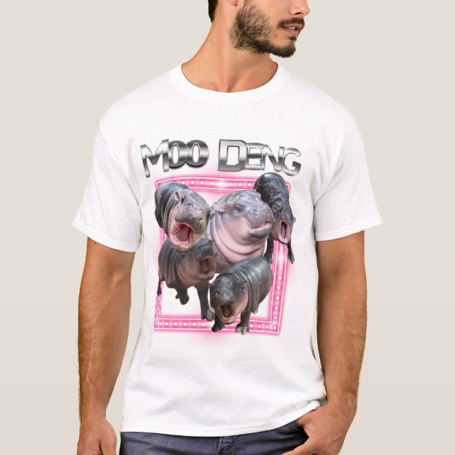 Moo Deng Bootleg Rap Shirt | Moo Deng Shirt (Front)