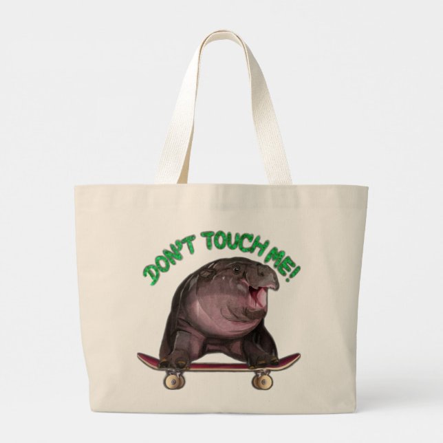 Moo Deng Hippo Bag of Love. (Back)