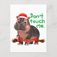 Moo Deng Hippo Christmas