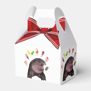 Moo Deng Hippo Favor Box
