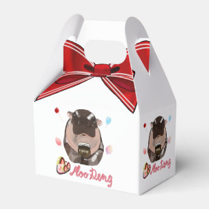 Moo Deng Hippo Favor Box