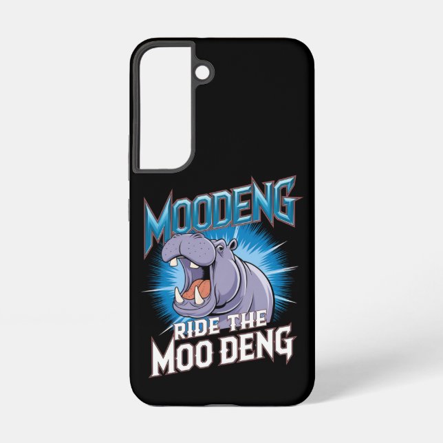 MOO DENG Hippo Ride The MOO DENG Samsung Galaxy S22 Case (Back)