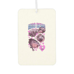 Moo-Deng Hippo The Famous Baby Pigmy Moodeng T-Shi Air Freshener