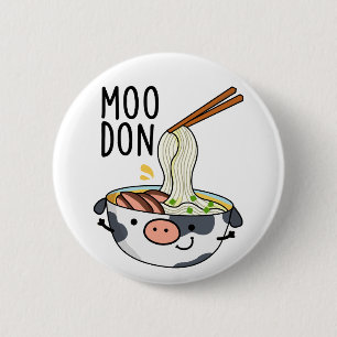 Moo-don Funny Udon Pun 2 Inch Round Button