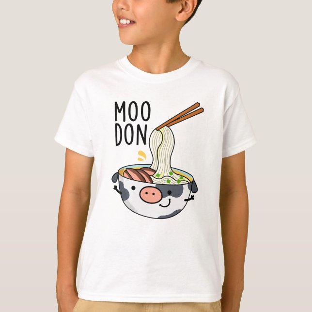 Moo-don Funny Udon Pun  T-Shirt (Front)