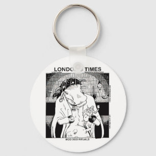 Moo Doo Rituals New Orleans Cow Funny Gifts Keychain