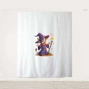 Moo-Gician the Cow Sorcerer Tapestry