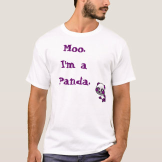 "Moo.I AM T-shirt d'un panda"