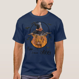 Moo I Mean Boo Cute Halloween Cow Western Fall Hei T-Shirt