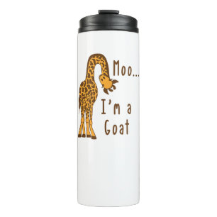 Moo I'm A Goat Giraffe Farm Animal  Thermal Tumbler