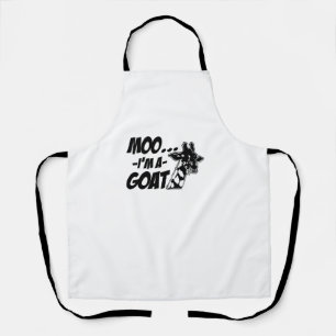 Moo... I'm A Goat Wildlife Zoogoer Funny Giraffe Z Apron