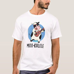 Moo-kulele Funny Ukulele Cow Pun  T-Shirt
