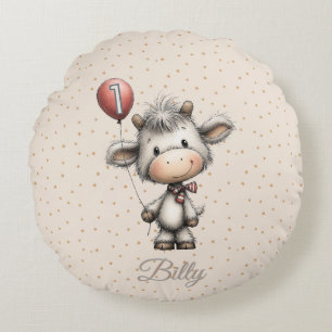 Moo Magic: Age One Edition! Round Pillow