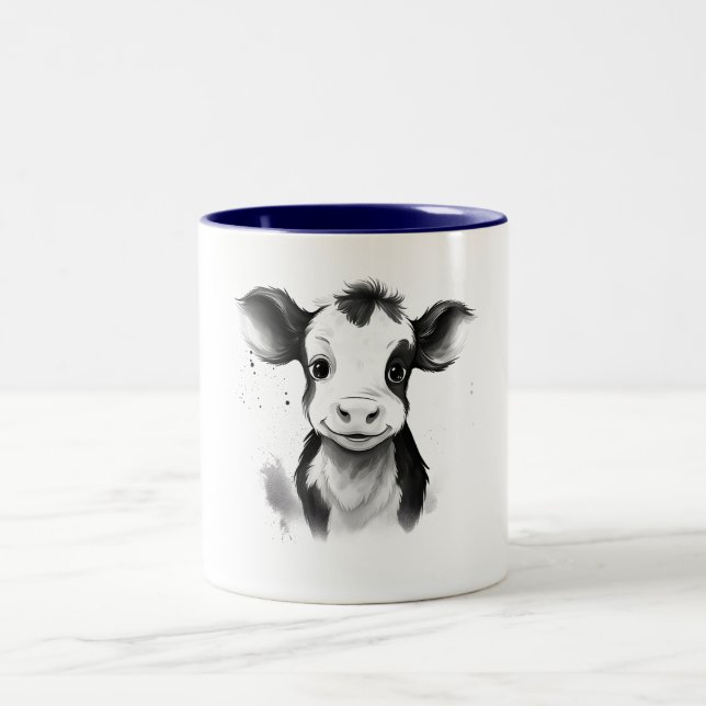 ☕🐄 "Moo-ment of Zen" Cow Mug 🐄☕ (Center)