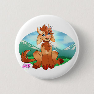 Moo moo 2 inch round button