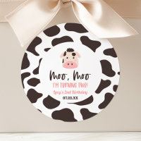 Moo Moo I'm Turning Two Cow 2nd Birthday Party