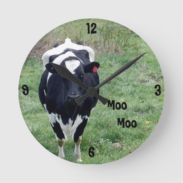 Moo Moo Wall Clock (Front)
