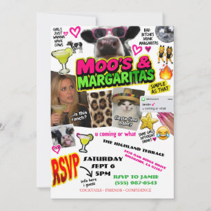 Moo Moos and Margaritas Invitation