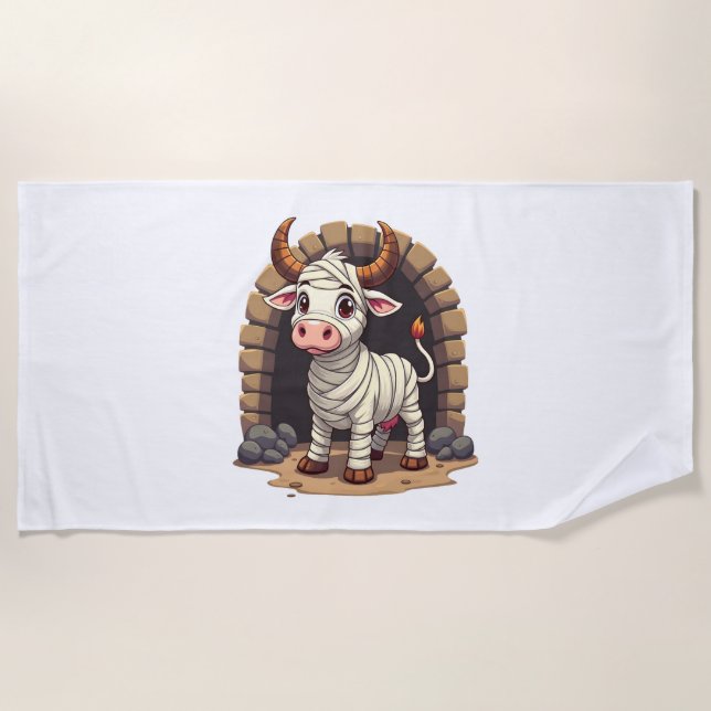 Moo-Mummy Returns Beach Towel (Front)