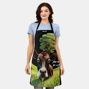 Moo-ning for a Massage Apron