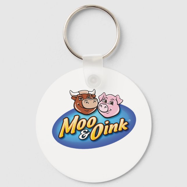 Moo & Oink Bottle Opener Keychain (Front)