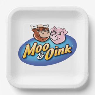 Moo & Oink Paper Plates