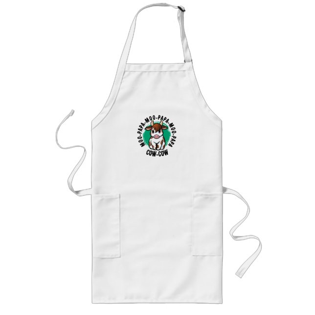 Moo Papa Cow Apron (Front)