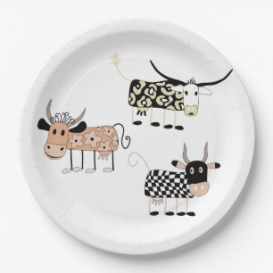 Moo Paper Plate