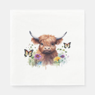 Moo-rry Christmas Classic T-Shirt Napkin