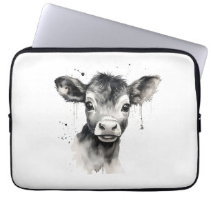 🔌💻 "Moo-Tech" Cow Print Electronics Bag 💻🔌