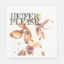 Moo-ve Over Boring Napkins: Heifer Please