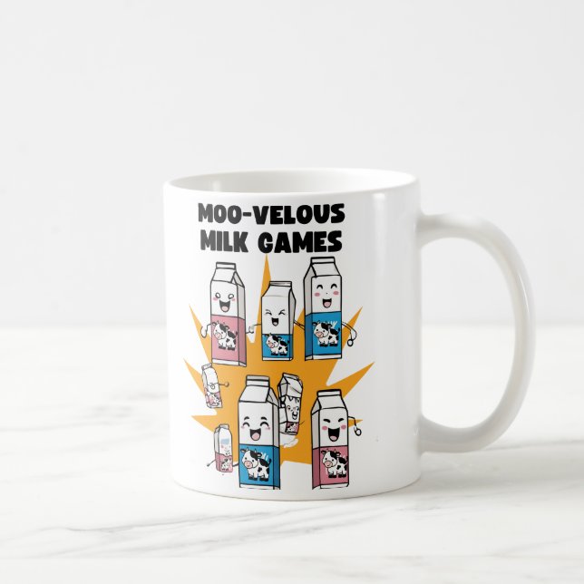 Moo-velous Milk Games Coffee Mug (Right)