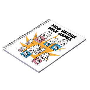 Moo-velous Milk Games Notebook