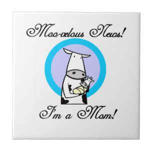 Moo-velous New Mom Gifts Tile
