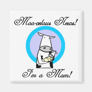 Moo-velous New Mom Tshirts and Gifts Magnet