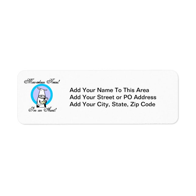 Moo-velous News I'm an Aunt T-shirts and Gifts (Front)