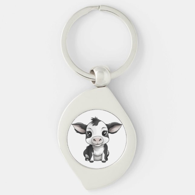 Moo-ving Moments Keychain (Front)