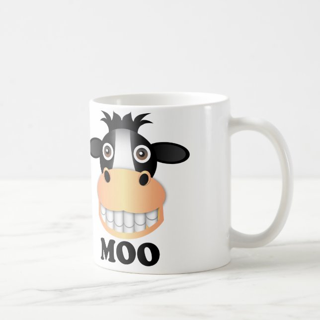 Moo - White 11 oz Classic White Mug Coffee Mug (Right)