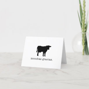 Moochas Gracias Thank you Card