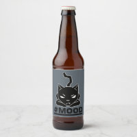 #MOOD Cat | Black Kitty Logo Illustration