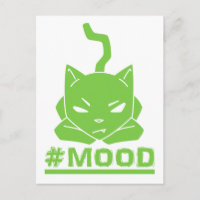 #MOOD Cat Lime Logo Illustration